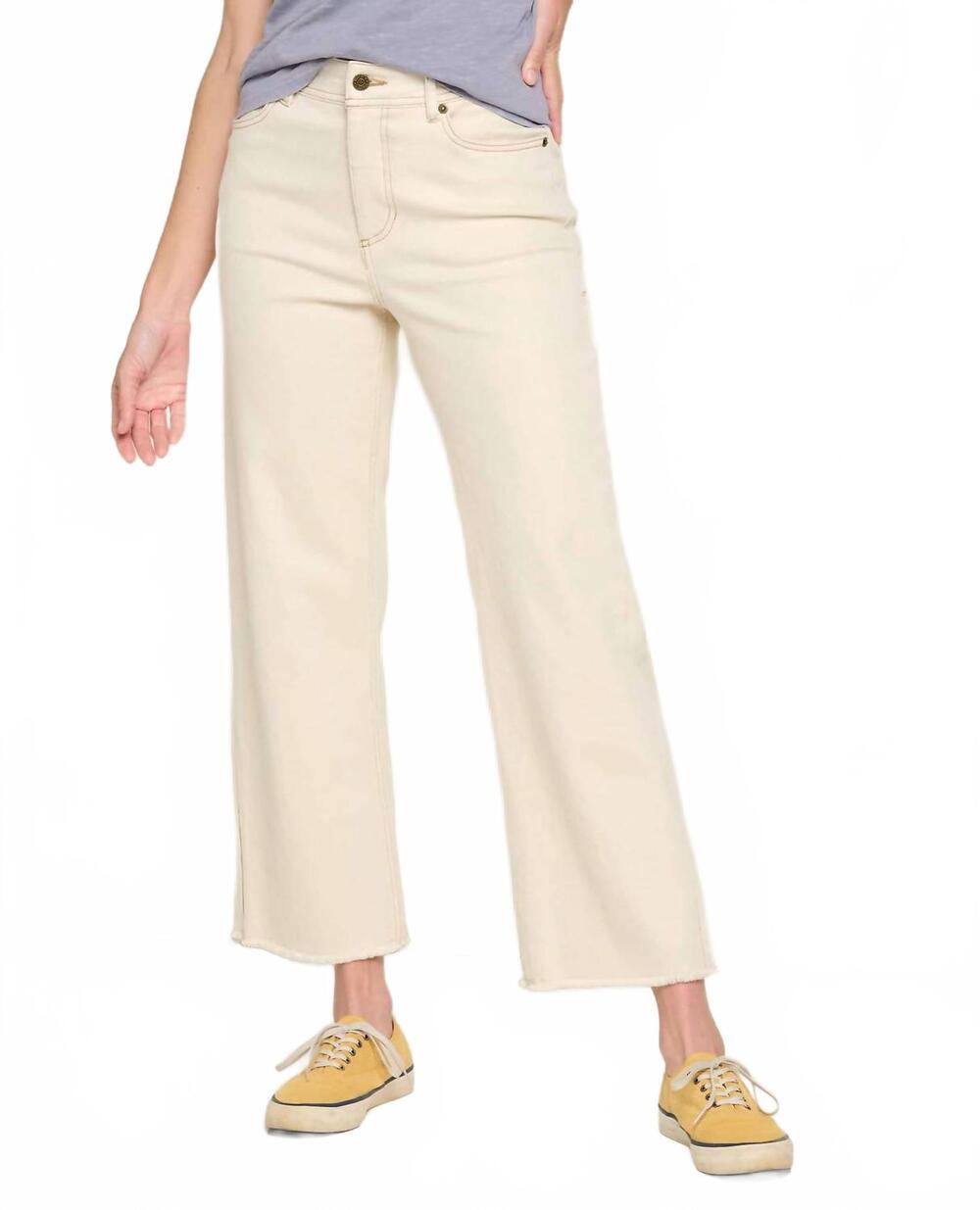 NEW TOAD&CO balsam seeded cutoff pants in natural ii